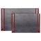 Dacasso Rosewood & Leather 25.5" x 17.25" Side-Rail Desk Pad PR-8002 - alternate 7